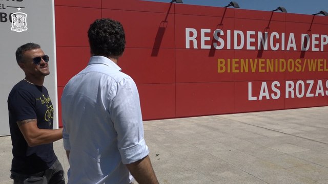 Luis Enrique llega a Las Rozas