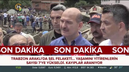 Trabzon'da sel felaketi