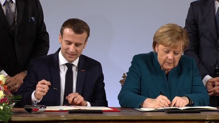 Macron y Merkel sellan un tratado contra el populismo y el nacionalismo