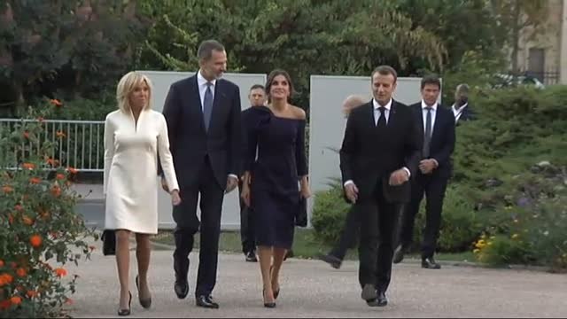 Los reyes visitan la exposición de Joan Miró en París