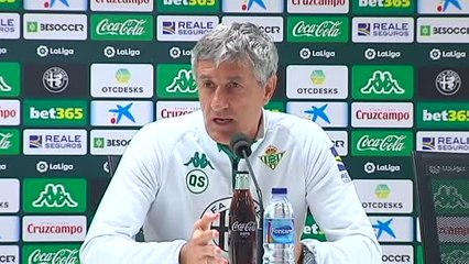 Quique Setién: "Nunca me ha faltado el aire"
