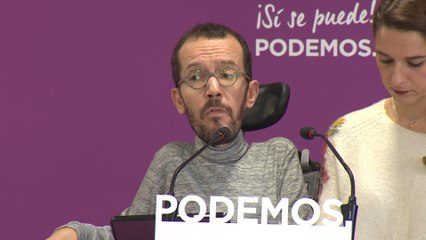 Echenique pide a Errejón que deje el escaño