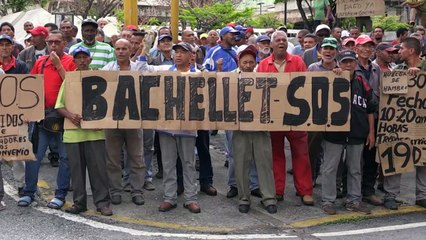 Former Venezuelan oil workers on hunger strike ask Bachelet for help