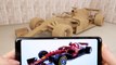 Transformation of a Cardboard Formula 1 into a Ferrari F1 Racing Car