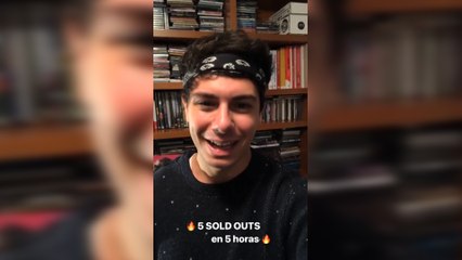 Alfred García, emocionado por sus 5 'sold out'