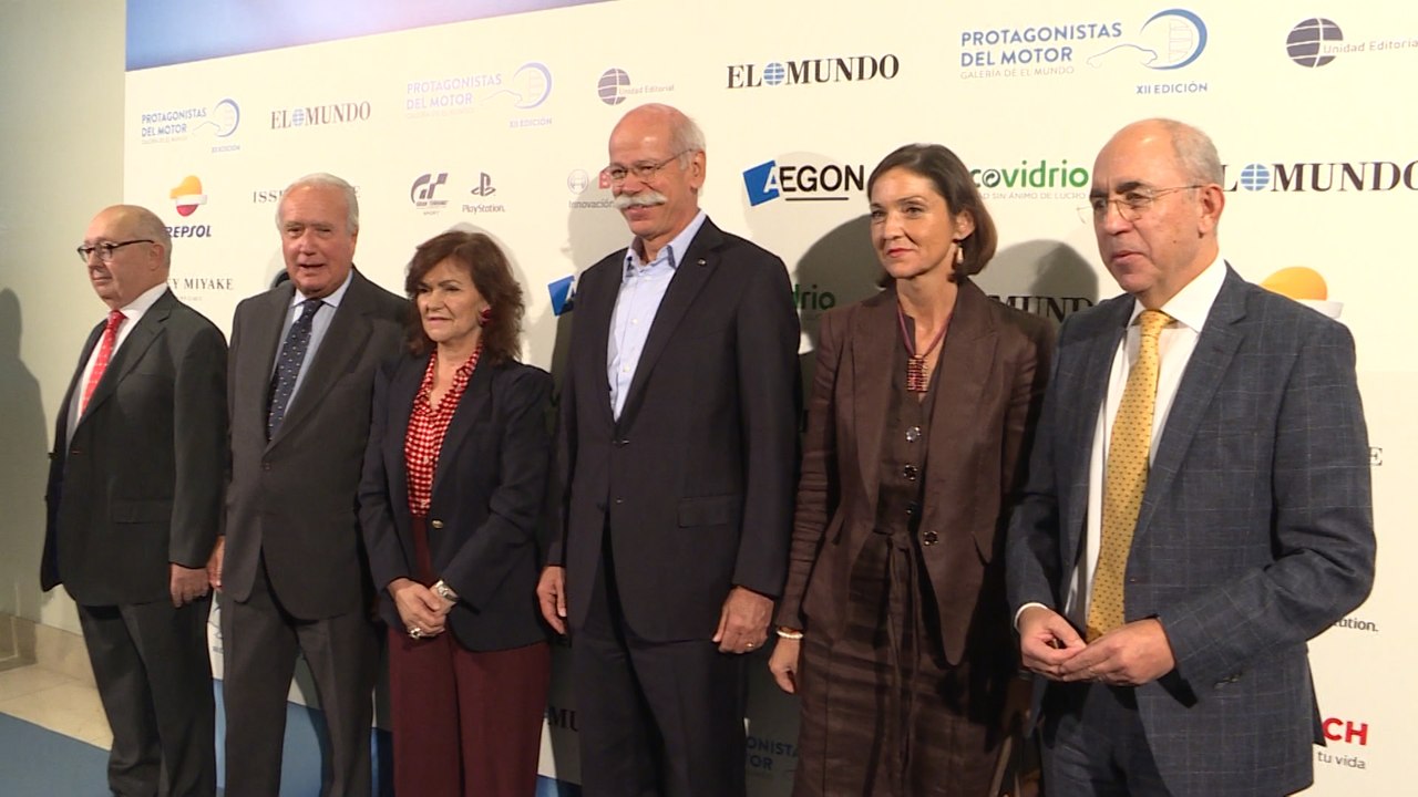 Carmen Calvo asiste a la entrega de premios Galería del Motor