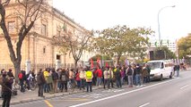 Concentración del SAT frente al Parlamento andaluz