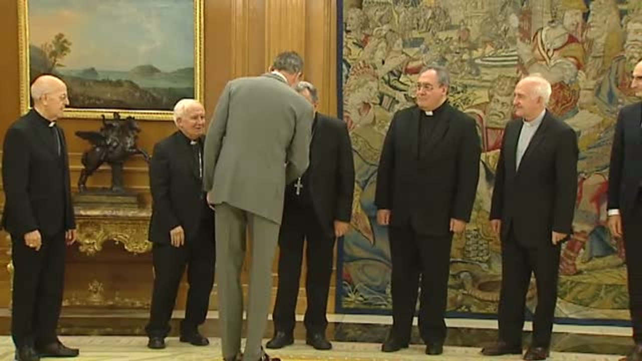 El Rey Felipe VI recibe a los organizadores del congreso 'Iglesia en la sociedad democrática'