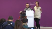 Rueda de prensa de Podemos