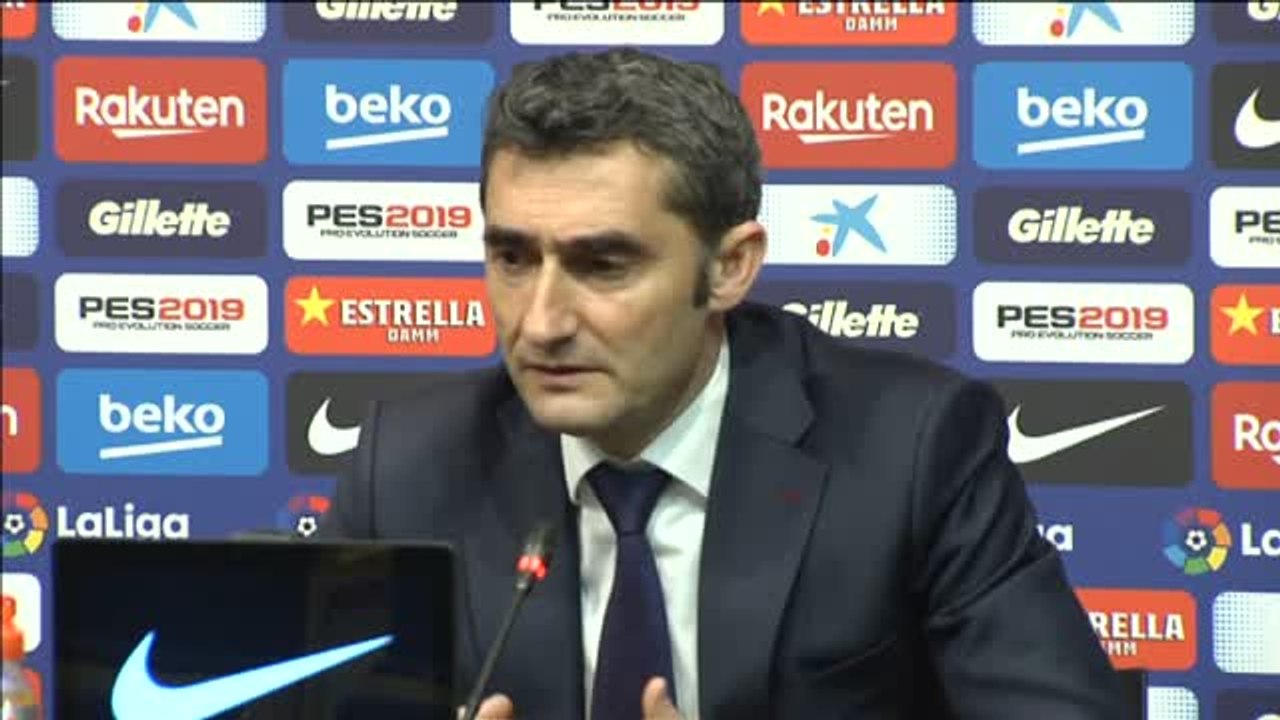 Valverde intentará hacer "las mejores alineaciones" para los próximos partidos de Copa y Liga