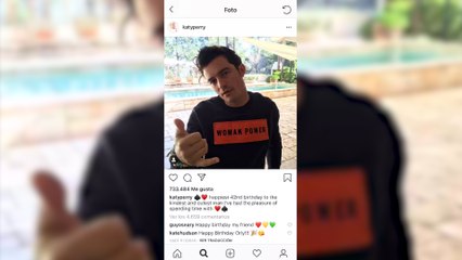 Bonita felicitación de Katy Perry a Orlando Bloom por su cumpleaños