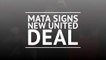 Mata signs new Man United deal