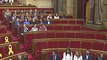 Votación a favor de derogar el voto suspendido de diputados catalanes