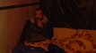 Personas sin hogar levantan un improvisado campamento para hacer frente a las noches de frío en Valencia
