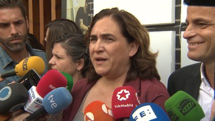 Colau pide respeto por "todas las sensibilidades" del 1-O