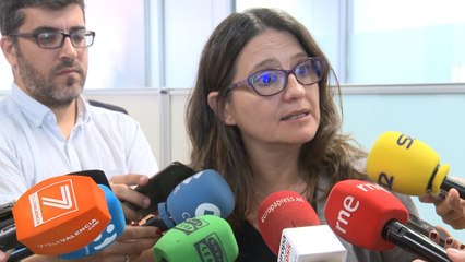 Mónica Oltra: "Espero que el diálogo y la política triunfen"