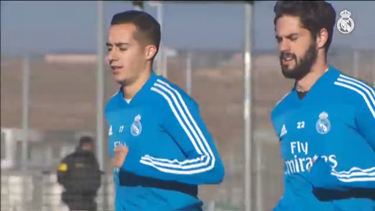 El Real Madrid entrena pensando en la Real Sociedad