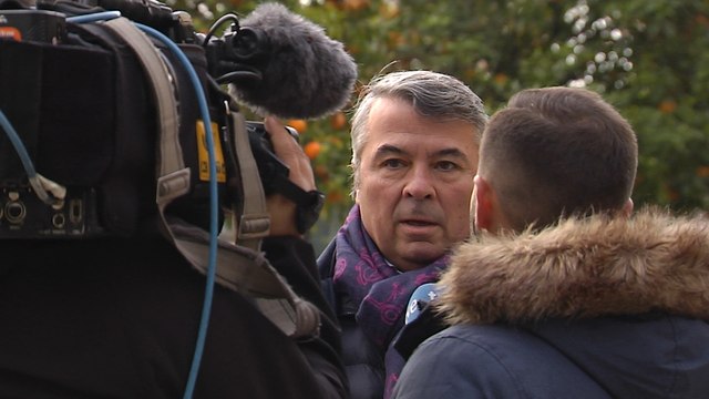 El abogado de La Manada en los Juzgados de Sevilla