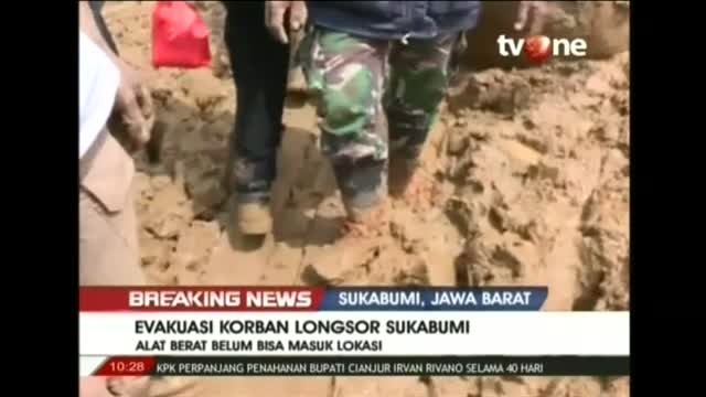 Ocho muertos en un corrimiento de tierras en Indonesia