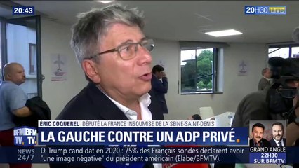 PCF, LFI, PS, LR... L'opposition en meeting contre la privatisation d'ADP
