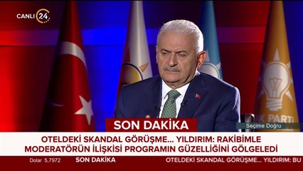Binali Yıldırım 24 TV'de