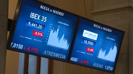 El Ibex 35 despierta teñido de rojo (-0,69%)