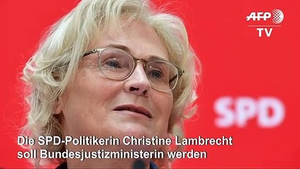 Download Video: SPD-Politikerin Lambrecht soll Bundesjustizministerin werden