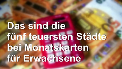 Das sind die günstigsten Städte für Bus und Bahn