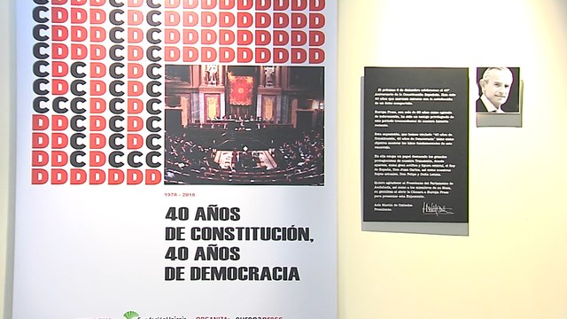 Inaugurada la exposición de Europa Press sobre los 40 años de Constitución
