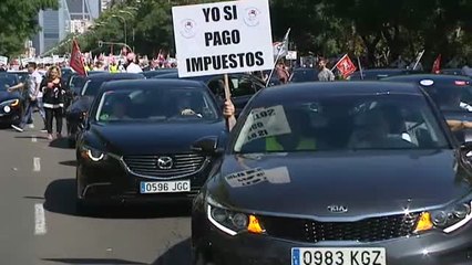 Protesta de los conductores VTC