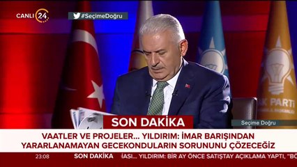 Binali Yıldırım 24 TV'de