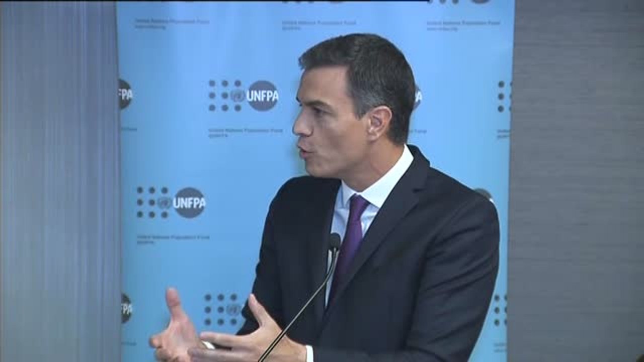 Sánchez saca pecho en Nueva York con sus políticas de igualdad