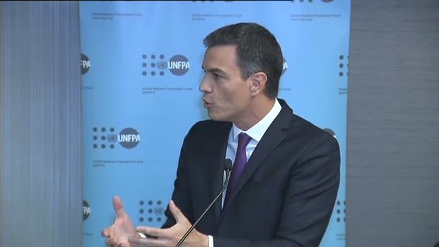 Sánchez saca pecho en Nueva York con sus políticas de igualdad