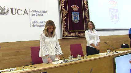Susana Díaz en la inauguración del curso universitario en la UCA