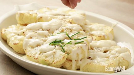 How to Make Roasted Cauliflower with Cheese Sauce