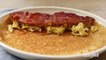 How to Make Egg & Bacon Pancake Breakfast Wraps