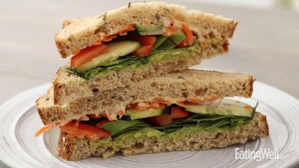 How to Make Veggie & Hummus Sandwich