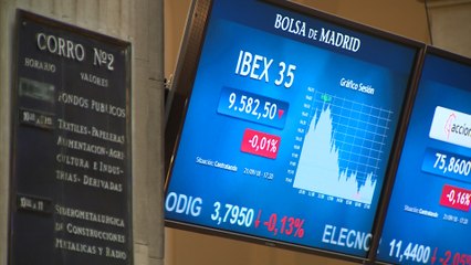 El Ibex gana un 2,4%, su tercera mayor subida semanal de 2018-. Firma: TARO .-