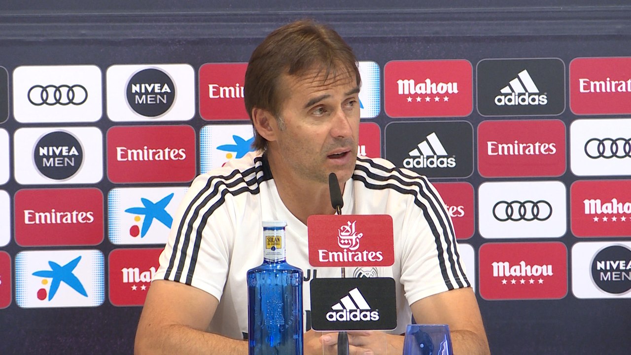 Lopetegui: "No vivimos de la crítica sino de nuestros análisis"