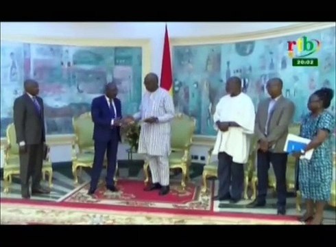 RTB - Le Président de la république reçoit en audience Le Gal Salou Djibo, Président de la Task Force