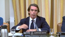 José María Aznar responde a Eloy Suárez en la Comisión de Investigación de la financiación ilegal del PP