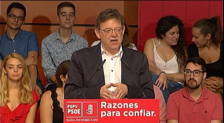 Ximo Puig critica que Franco siga en Valle de los Caídos