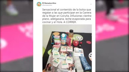 Indignación por el contenido machista de la bolsa-regalo de la Carrera de la Mujer de A Coruña