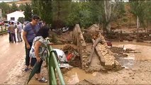 La lluvia anega la localidad granadina de Riofrío