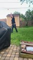 Guy Catches Yo-Yo on String After Throwing in the Air