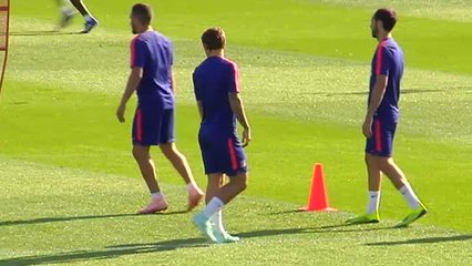 El Atlético sigue preparando el partido de Liga ante el Eibar ya con el concurso de Gelson y Rodrigo