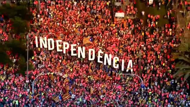 La Guardia Urbana cifra en aproximadamente un millón los asistentes a la Diada 2018