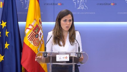 Belarra espera que Montón comparezca "por petición propia"