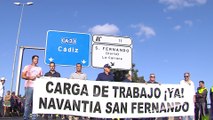 Nueva jornada de movilizaciones en los astilleros de Cádiz