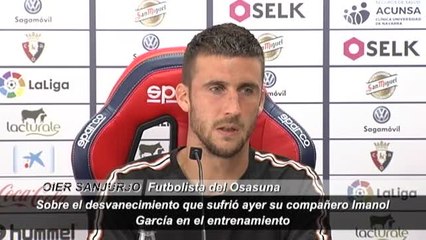 Vuelta a la normalidad en el entrenamiento de Osasuna tras el desmayo de Imanol